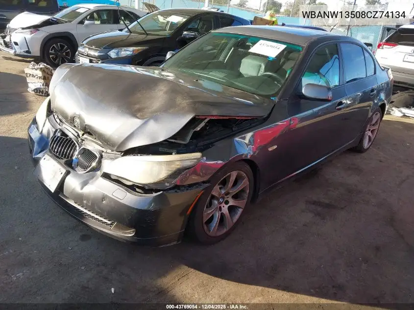 WBANW13508CZ74134 2008 BMW 535I