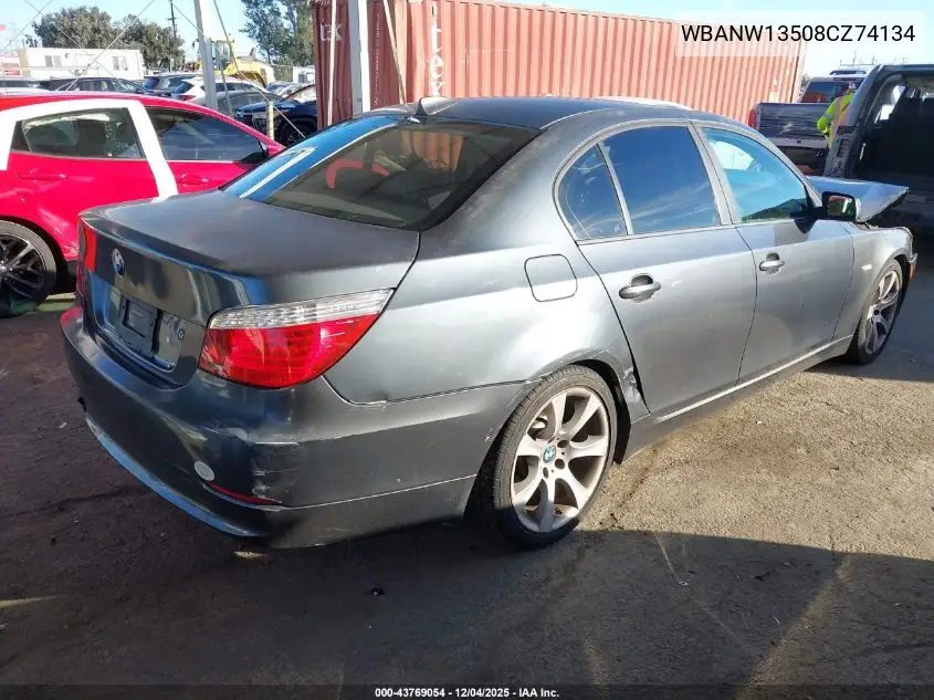 WBANW13508CZ74134 2008 BMW 535I