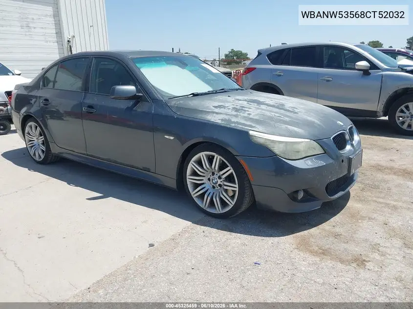 2008 BMW 550I VIN: WBANW53568CT52032 Lot: 45325459