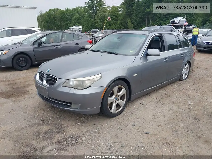 2008 BMW 535Xi VIN: WBAPT73528CX00390 Lot: 45687574
