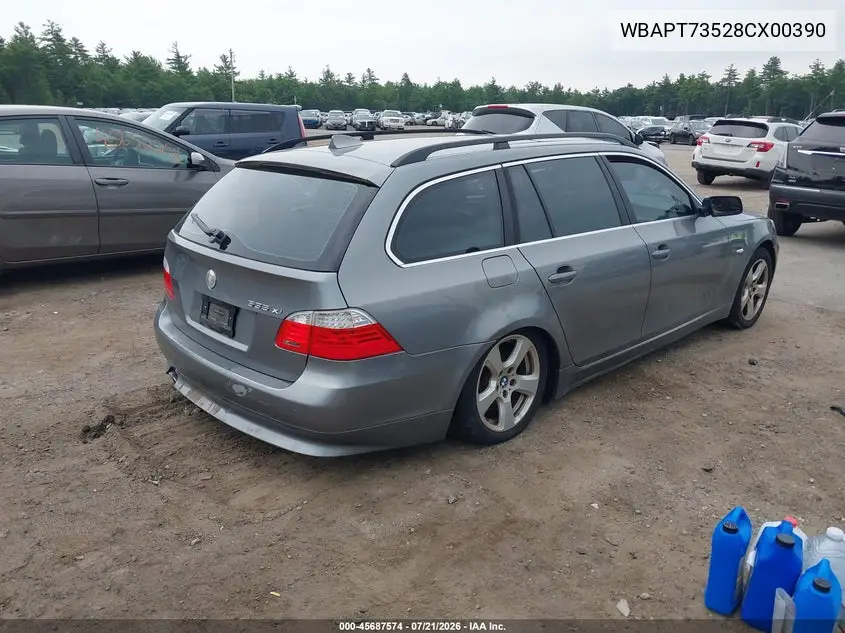 2008 BMW 535Xi VIN: WBAPT73528CX00390 Lot: 45687574