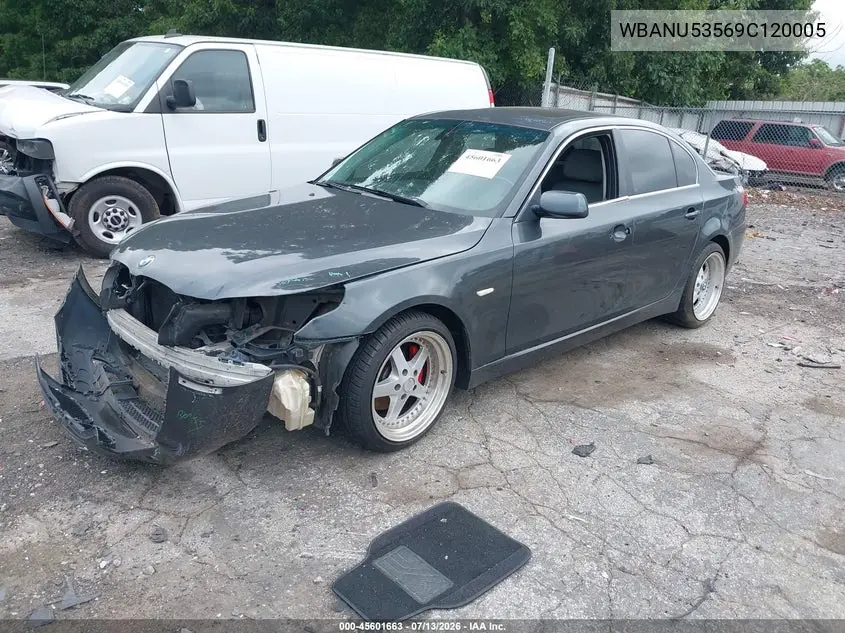 2009 BMW 528I VIN: WBANU53569C120005 Lot: 45601663