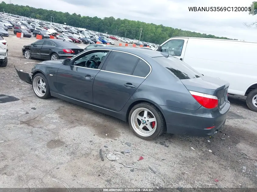 2009 BMW 528I VIN: WBANU53569C120005 Lot: 45601663