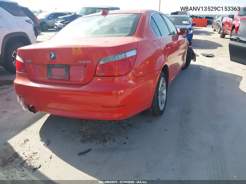 2009 BMW 528I xDrive VIN: WBANV13529C153363 Lot: 45643070
