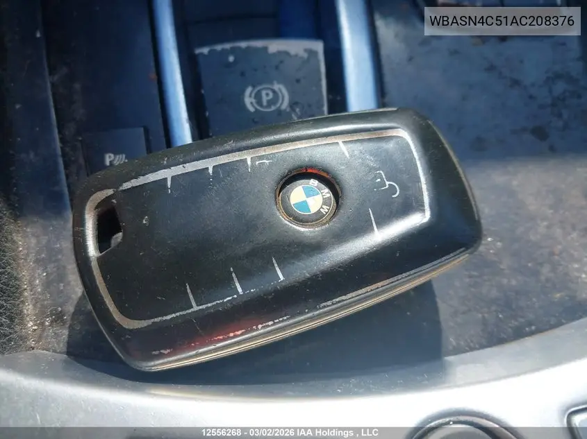 2010 BMW 550 Gt VIN: WBASN4C51AC208376 Lot: 12556268x
