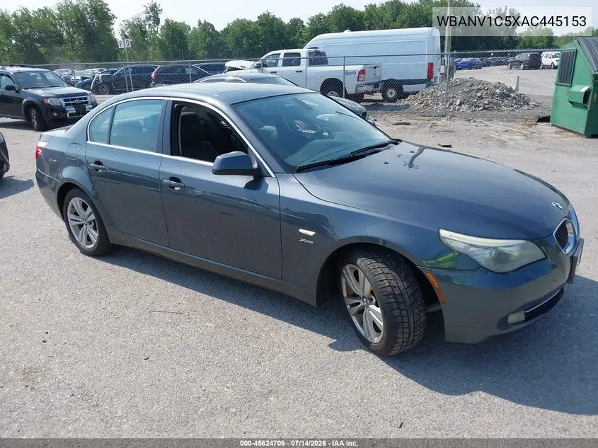 2010 BMW 528I xDrive VIN: WBANV1C5XAC445153 Lot: 45624706