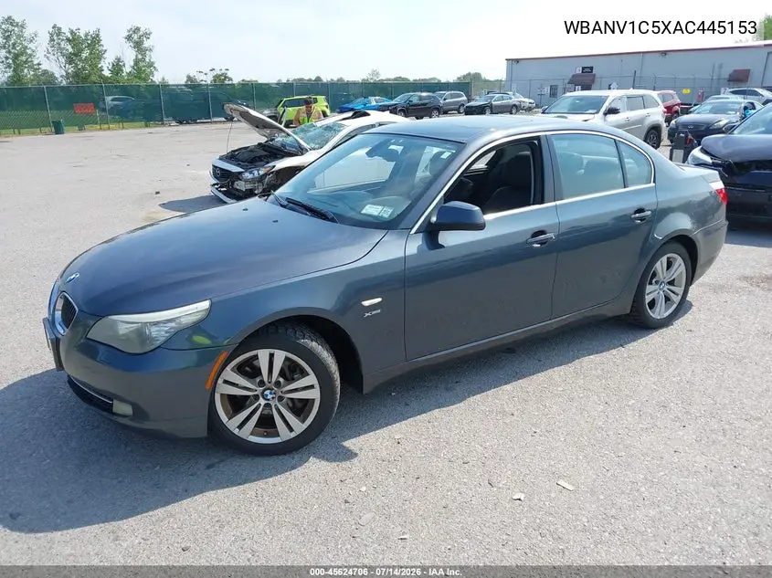 2010 BMW 528I xDrive VIN: WBANV1C5XAC445153 Lot: 45624706