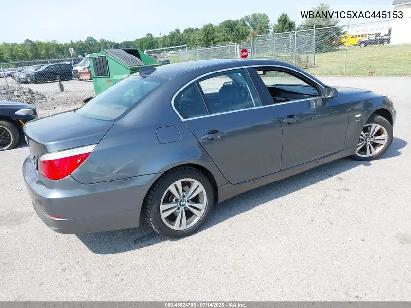 2010 BMW 528I xDrive VIN: WBANV1C5XAC445153 Lot: 45624706