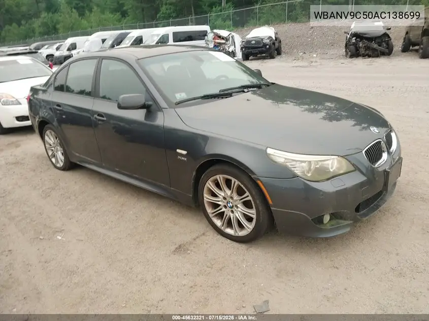 2010 BMW 535I xDrive VIN: WBANV9C50AC138699 Lot: 45632321