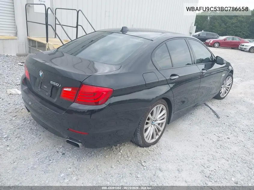 2011 BMW 550I xDrive VIN: WBAFU9C53BC786658 Lot: 45391352