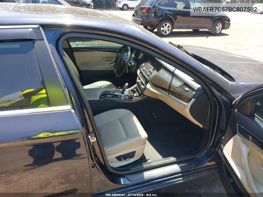 2011 BMW 535I VIN: WBAFR7C57BC807582 Lot: 45606341