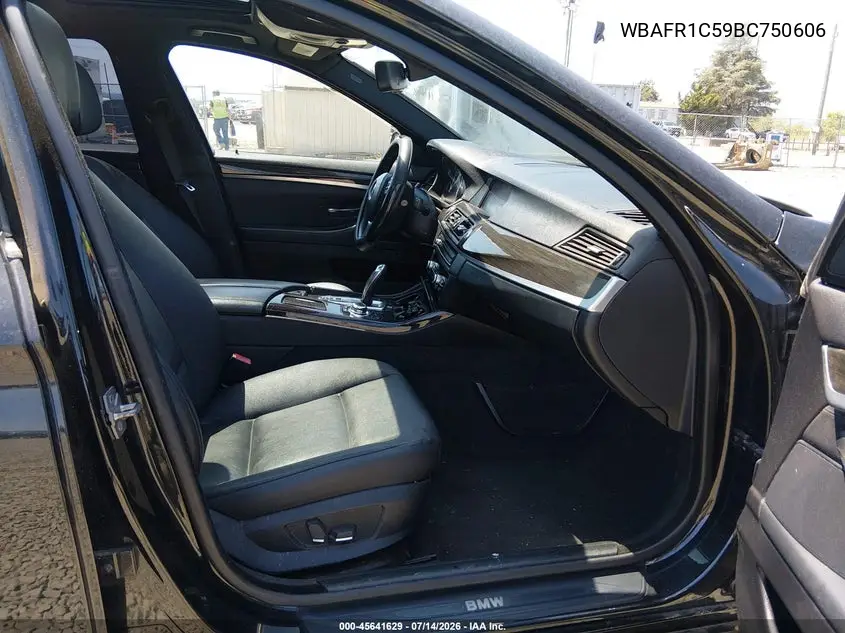 2011 BMW 528I VIN: WBAFR1C59BC750606 Lot: 45641629