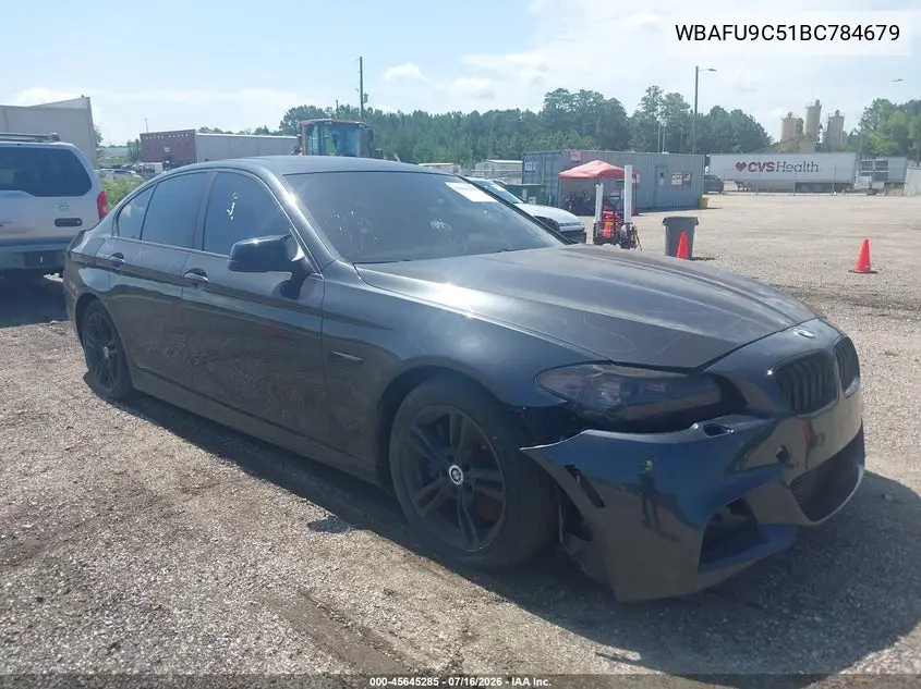2011 BMW 550I xDrive VIN: WBAFU9C51BC784679 Lot: 45645285