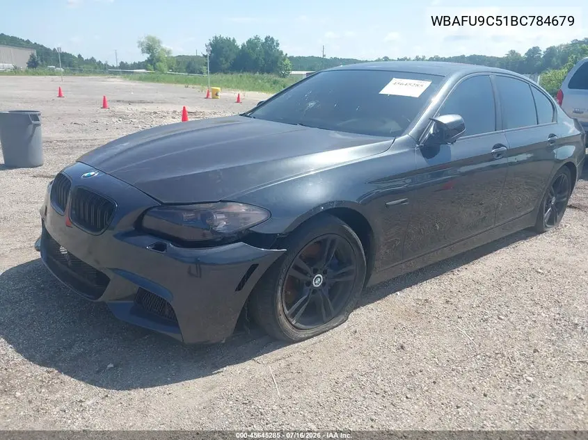 2011 BMW 550I xDrive VIN: WBAFU9C51BC784679 Lot: 45645285