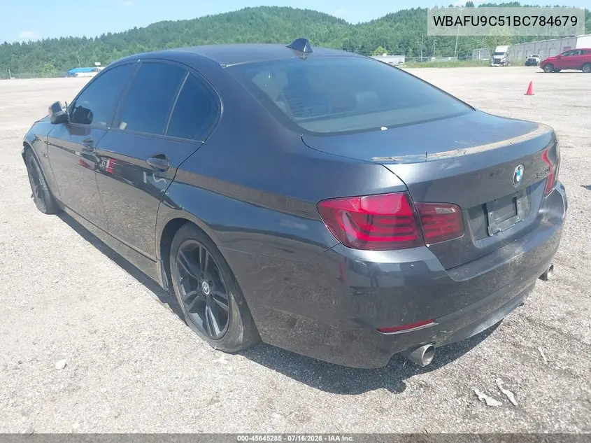 2011 BMW 550I xDrive VIN: WBAFU9C51BC784679 Lot: 45645285