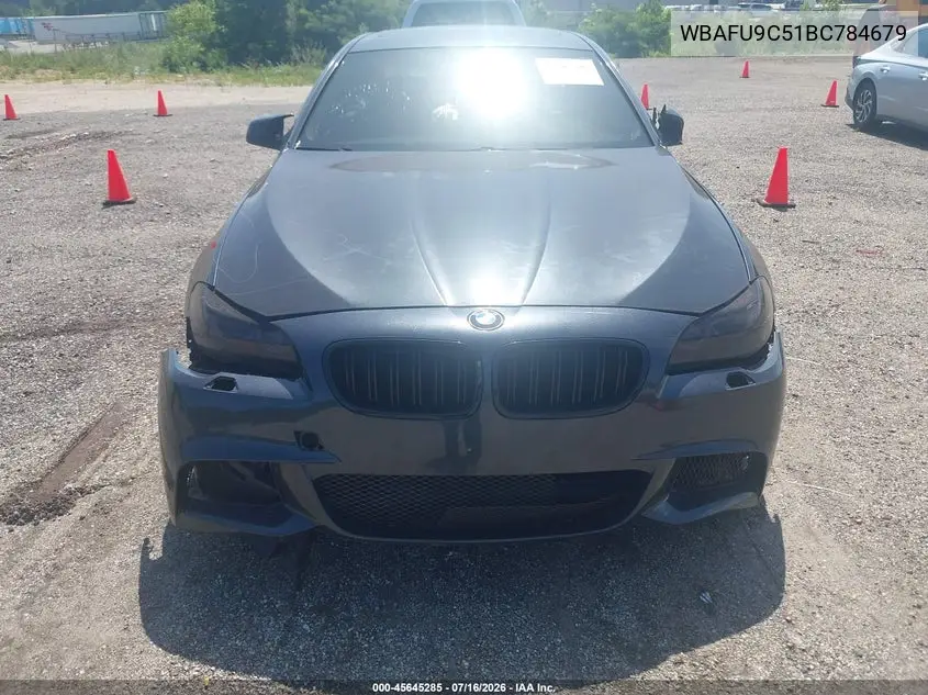 2011 BMW 550I xDrive VIN: WBAFU9C51BC784679 Lot: 45645285