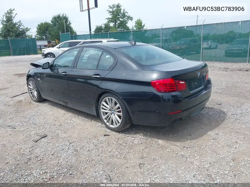 2011 BMW 550I xDrive VIN: WBAFU9C53BC783906 Lot: 45653980