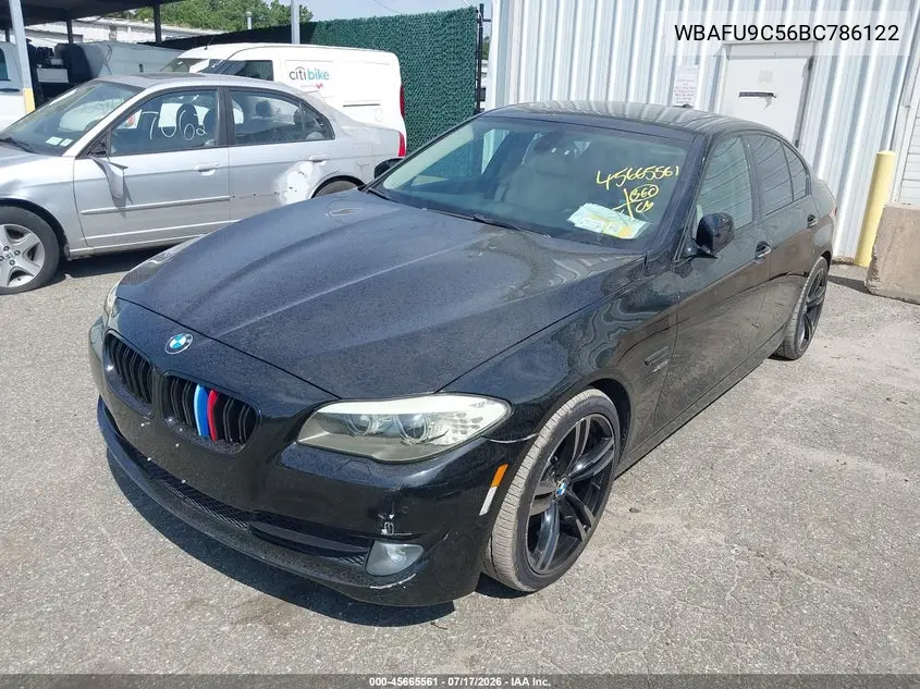 2011 BMW 550I xDrive VIN: WBAFU9C56BC786122 Lot: 45665561