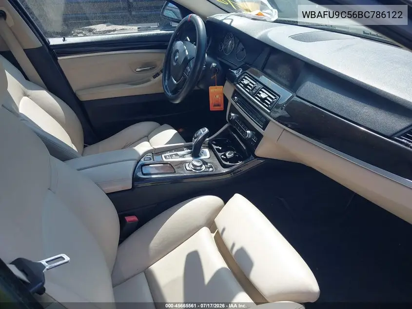 2011 BMW 550I xDrive VIN: WBAFU9C56BC786122 Lot: 45665561