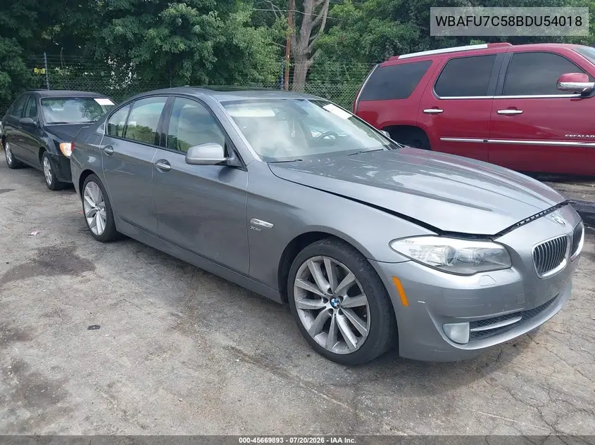2011 BMW 535I xDrive VIN: WBAFU7C58BDU54018 Lot: 45669893