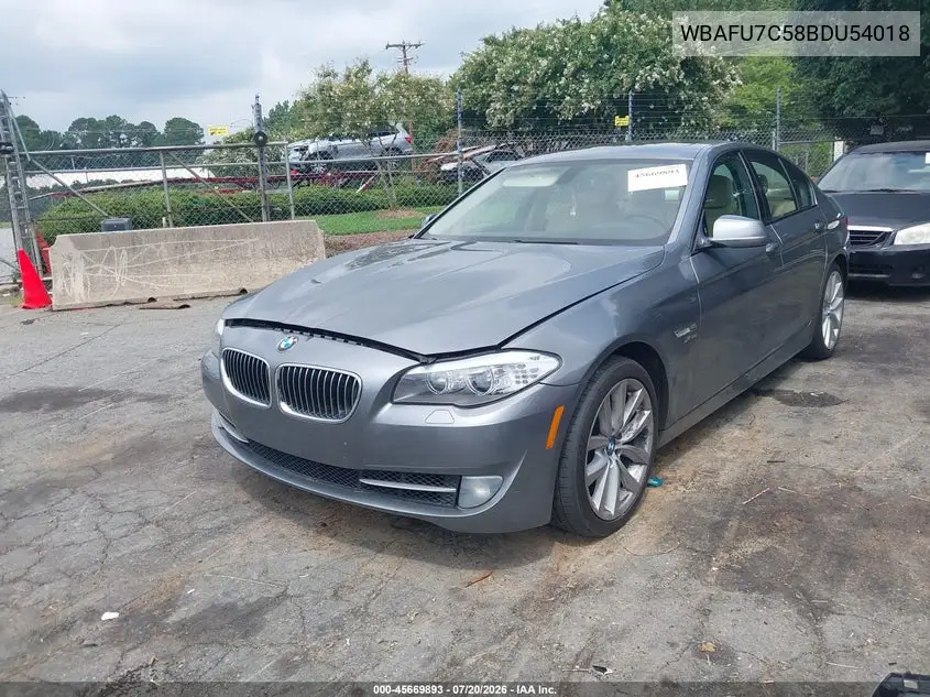 2011 BMW 535I xDrive VIN: WBAFU7C58BDU54018 Lot: 45669893
