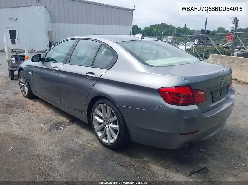2011 BMW 535I xDrive VIN: WBAFU7C58BDU54018 Lot: 45669893