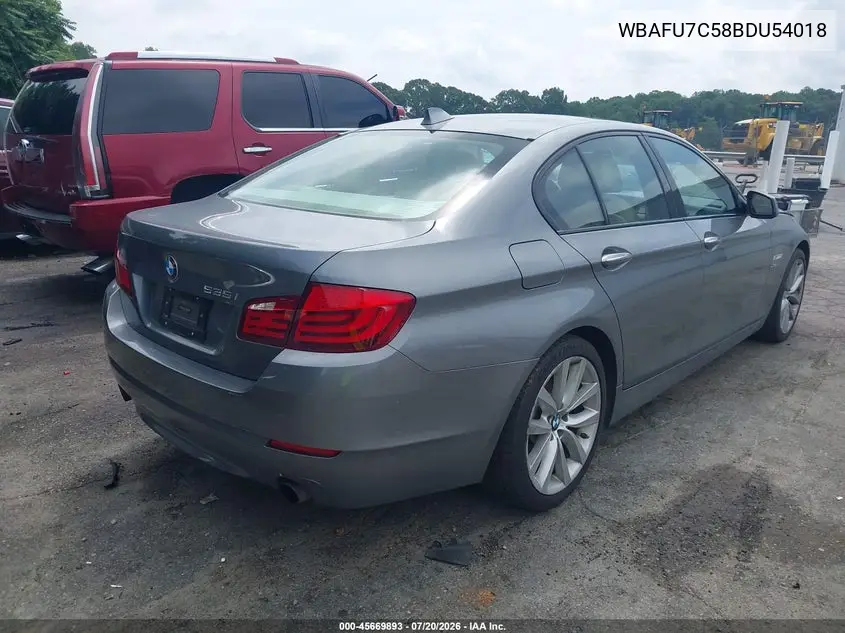 2011 BMW 535I xDrive VIN: WBAFU7C58BDU54018 Lot: 45669893