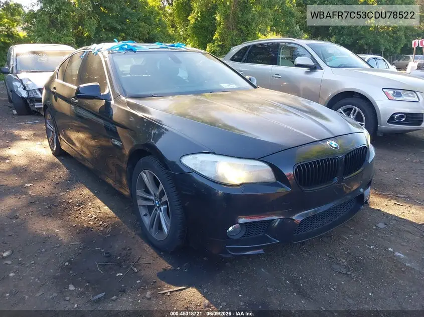 2012 BMW 535I VIN: WBAFR7C53CDU78522 Lot: 45318721