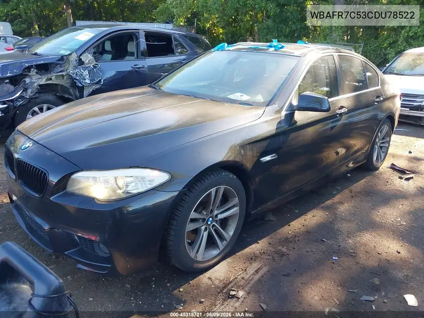 2012 BMW 535I VIN: WBAFR7C53CDU78522 Lot: 45318721