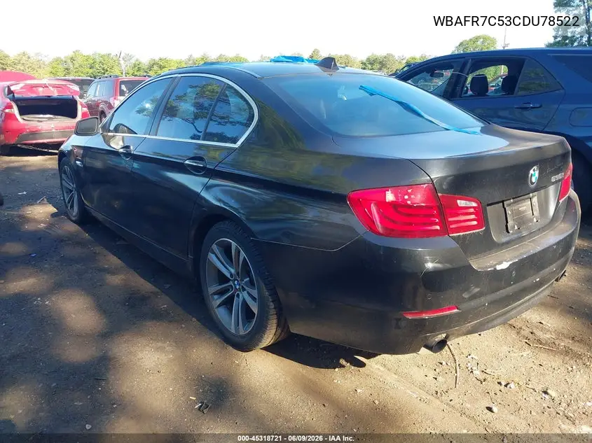 2012 BMW 535I VIN: WBAFR7C53CDU78522 Lot: 45318721
