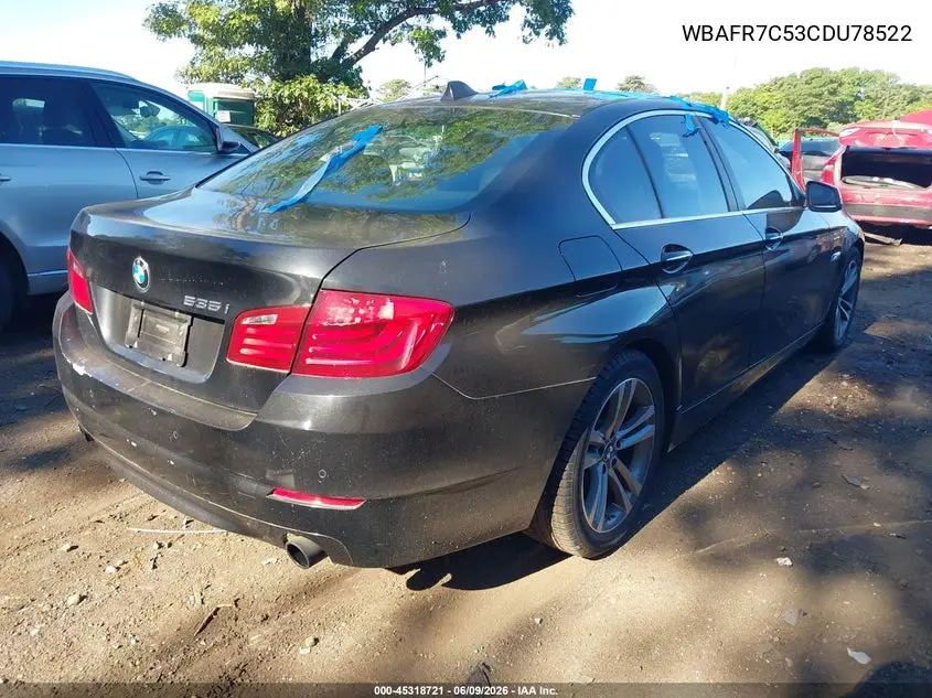 2012 BMW 535I VIN: WBAFR7C53CDU78522 Lot: 45318721