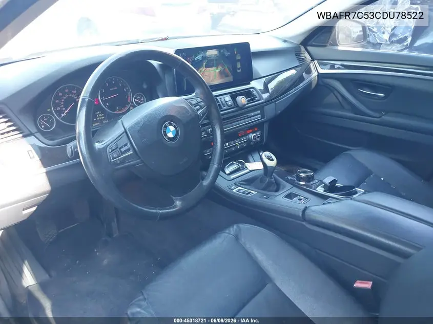2012 BMW 535I VIN: WBAFR7C53CDU78522 Lot: 45318721