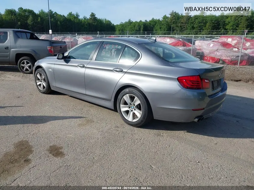 2012 BMW 528I xDrive VIN: WBAXH5C5XCDW08047 Lot: 45335744