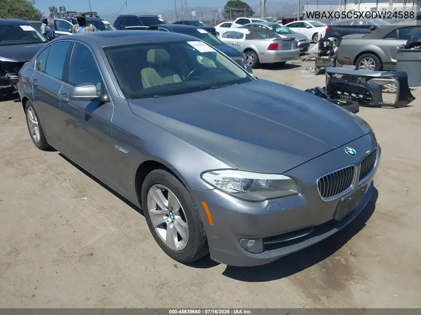 2012 BMW 528I VIN: WBAXG5C5XCDW24588 Lot: 45639660