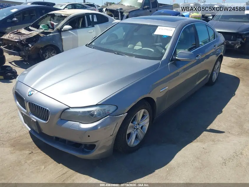 2012 BMW 528I VIN: WBAXG5C5XCDW24588 Lot: 45639660
