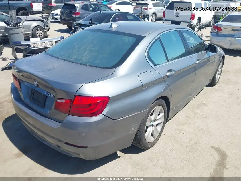 2012 BMW 528I VIN: WBAXG5C5XCDW24588 Lot: 45639660