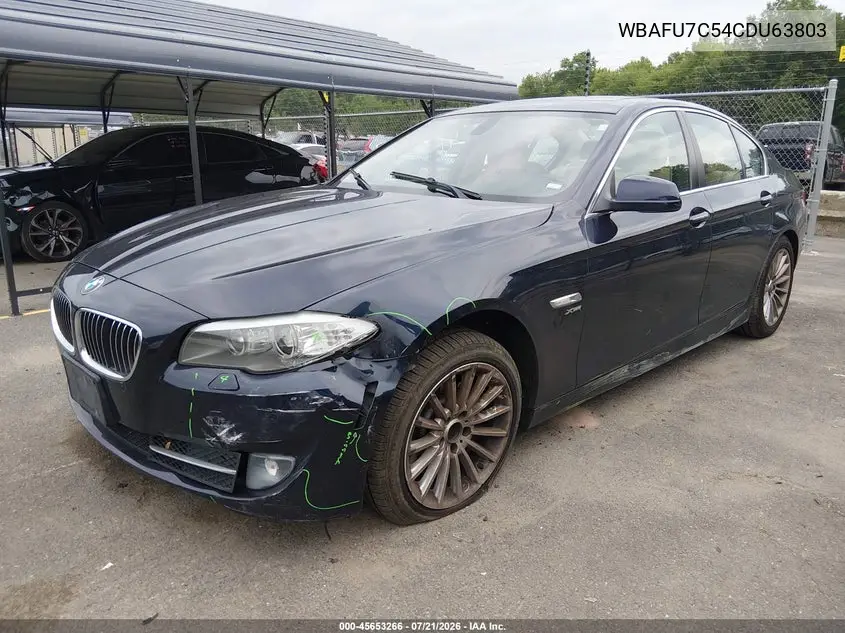 2012 BMW 535I xDrive VIN: WBAFU7C54CDU63803 Lot: 45653266
