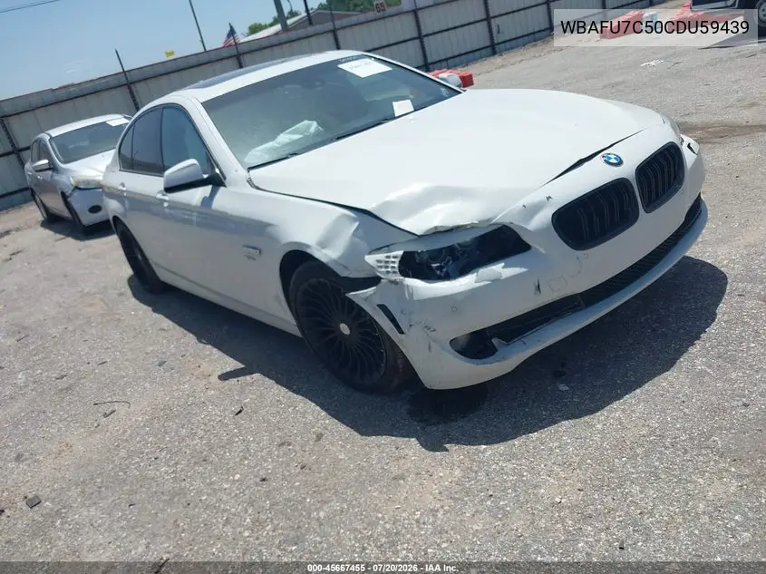 2012 BMW 535I xDrive VIN: WBAFU7C50CDU59439 Lot: 45667455