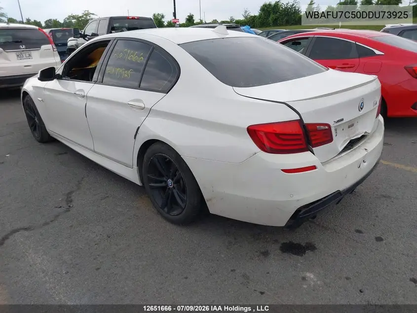 2013 BMW 535I xDrive VIN: WBAFU7C50DDU73925 Lot: 12651666