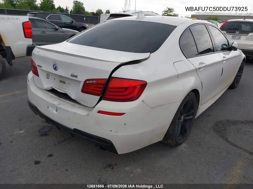 2013 BMW 535I xDrive VIN: WBAFU7C50DDU73925 Lot: 12651666