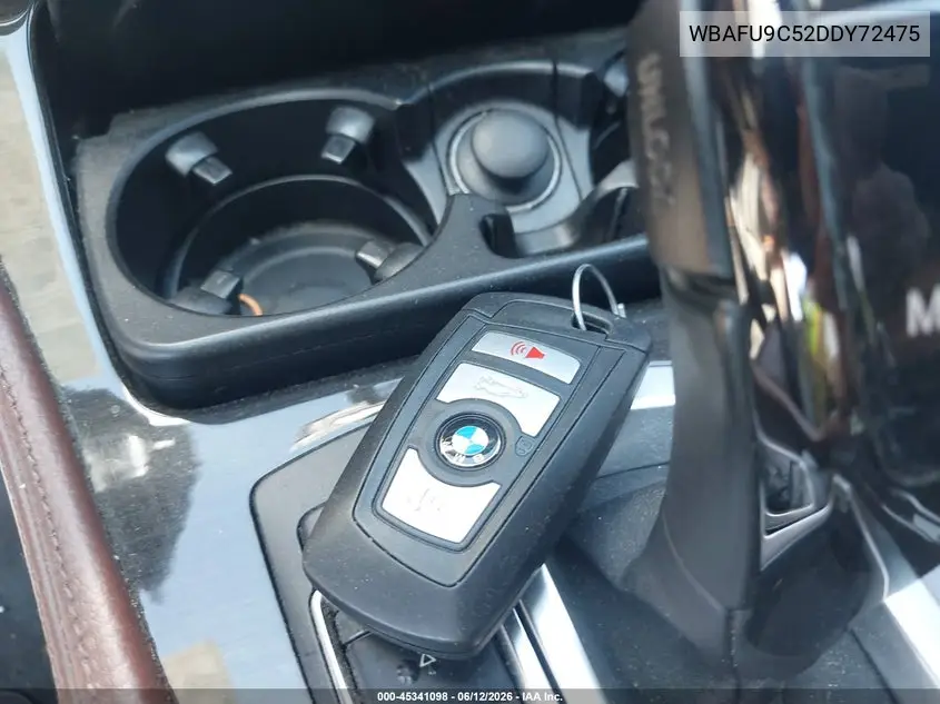 2013 BMW 550I xDrive VIN: WBAFU9C52DDY72475 Lot: 45341098