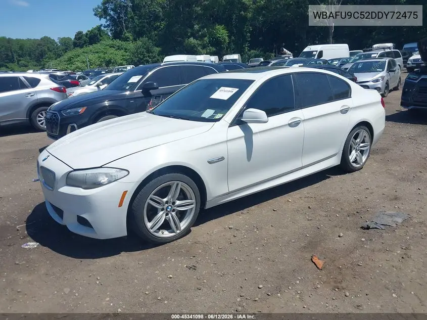 2013 BMW 550I xDrive VIN: WBAFU9C52DDY72475 Lot: 45341098