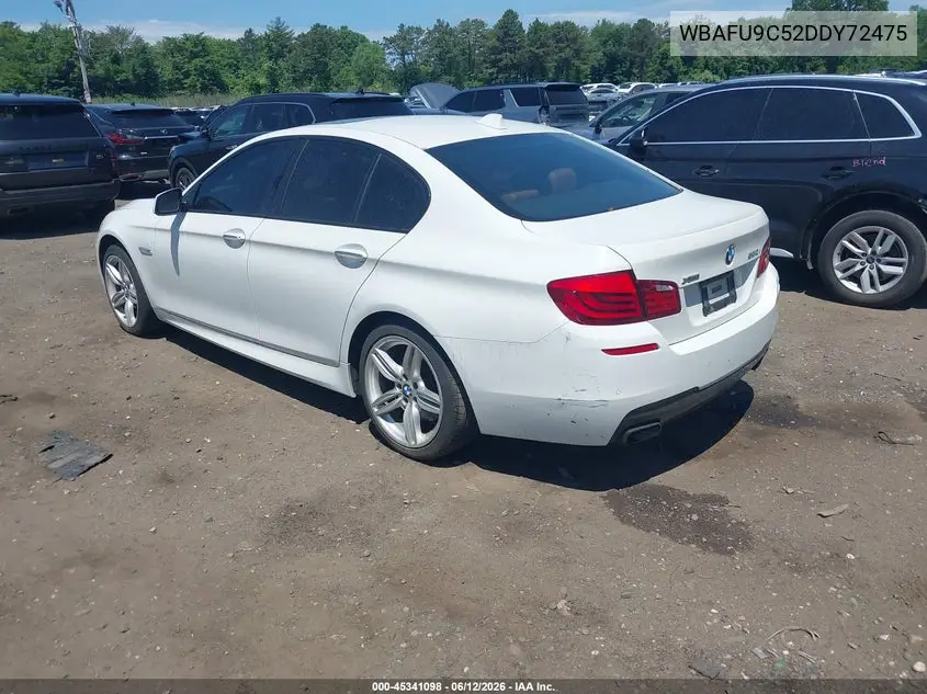 2013 BMW 550I xDrive VIN: WBAFU9C52DDY72475 Lot: 45341098