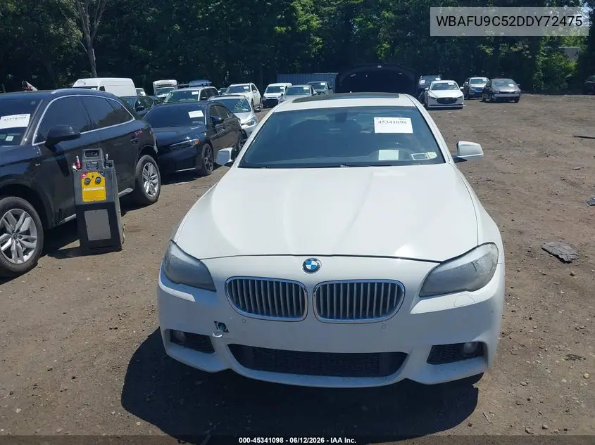 2013 BMW 550I xDrive VIN: WBAFU9C52DDY72475 Lot: 45341098