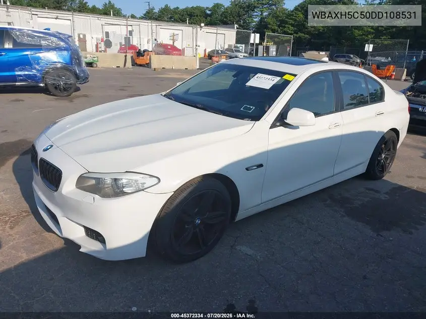 2013 BMW 528I xDrive VIN: WBAXH5C50DD108531 Lot: 45372334