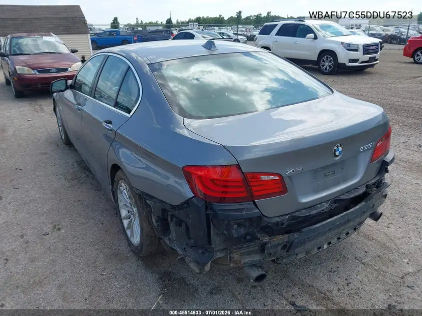 2013 BMW 535I xDrive VIN: WBAFU7C55DDU67523 Lot: 45514633