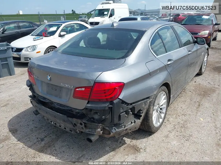 2013 BMW 535I xDrive VIN: WBAFU7C55DDU67523 Lot: 45514633