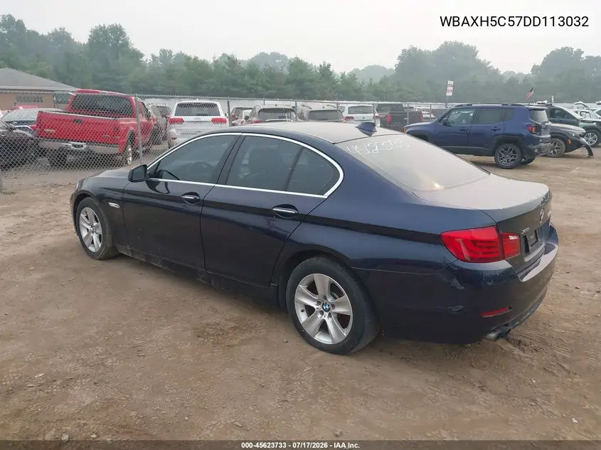 2013 BMW 528I xDrive VIN: WBAXH5C57DD113032 Lot: 45623733