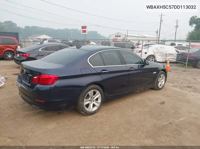 2013 BMW 528I xDrive VIN: WBAXH5C57DD113032 Lot: 45623733