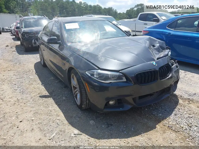 2014 BMW 535I VIN: WBA5B1C59ED481246 Lot: 45563027